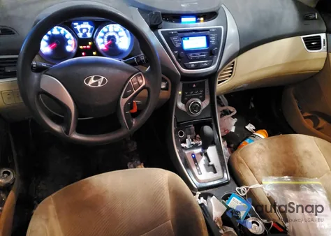 2013 Hyundai Elantra Gls z USA, uszkodzony, nr VIN 5NPDH4AE4DH242861